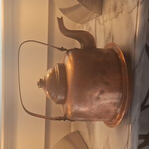 Vintage Copper Teapot with Handle